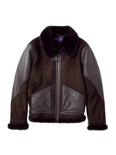 Ralph Lauren Purple Label Lutton Aviator Leather-Trimmed Shearling Jacket - Men | Thumbnail 1 Ralph Lauren Purple Label Lutton Aviator Leather-Trimmed Shearling Jacket - Men | Thumbnail 1