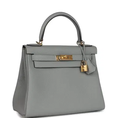 HERMÈS Hermes Kelly Retourne 28 Gris Mouette Togo Gold Hardware | Thumbnail 2 HERMÈS Hermes Kelly Retourne 28 Gris Mouette Togo Gold Hardware | Thumbnail 2