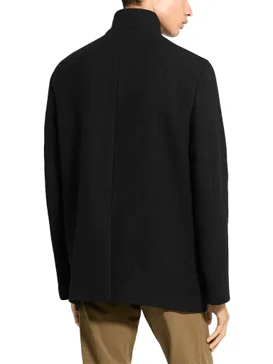 Theory Men's Clarence Melton Virgin Wool-Blend Coat - Black - Size XXL | Thumbnail 4 Theory Men's Clarence Melton Virgin Wool-Blend Coat - Black - Size XXL | Thumbnail 4