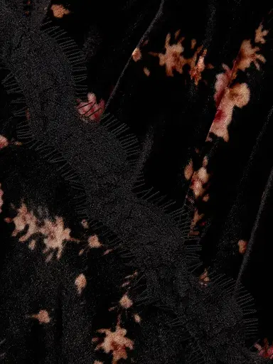 Cara Cara Women's June Floral Velvet Halterneck Maxi Dress - Trellis Black | Thumbnail 7 Cara Cara Women's June Floral Velvet Halterneck Maxi Dress - Trellis Black | Thumbnail 7