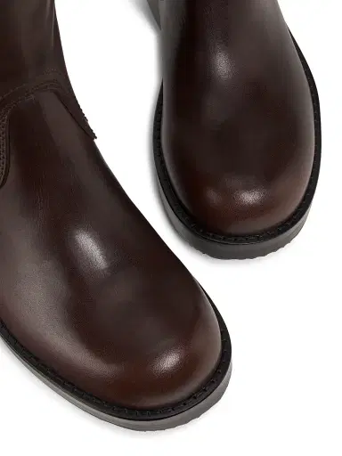 Dries Van Noten Women's Leather Boots - Dark Brown | Thumbnail 4 Dries Van Noten Women's Leather Boots - Dark Brown | Thumbnail 4