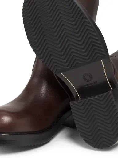 Dries Van Noten Women's Leather Boots - Dark Brown | Thumbnail 6 Dries Van Noten Women's Leather Boots - Dark Brown | Thumbnail 6