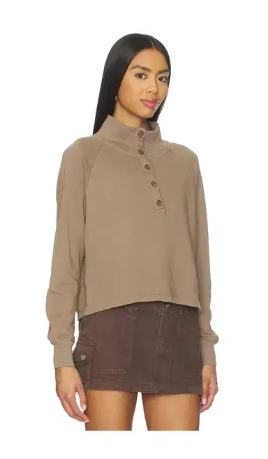LA Made Alexander Half Button Up Pullover | Thumbnail 2 LA Made Alexander Half Button Up Pullover | Thumbnail 2