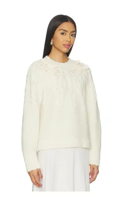 LoveShackFancy Sloanna Pullover Sweater | Thumbnail 2 LoveShackFancy Sloanna Pullover Sweater | Thumbnail 2