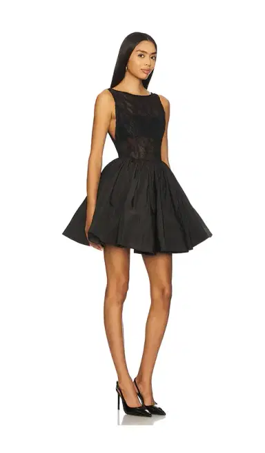 AMUR Lainey Boat Neck Mini Dress | Thumbnail 2 AMUR Lainey Boat Neck Mini Dress | Thumbnail 2