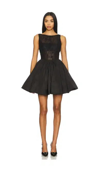 AMUR Lainey Boat Neck Mini Dress | Thumbnail 1 AMUR Lainey Boat Neck Mini Dress | Thumbnail 1