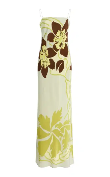 SIR. Amaia Floral Silk Maxi Slip Dress | Thumbnail 1 SIR. Amaia Floral Silk Maxi Slip Dress | Thumbnail 1