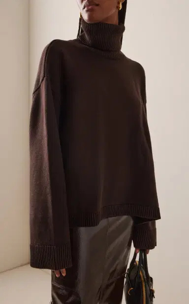 The Frankie Shop Rhea Wool-Cotton Sweater | Thumbnail 2 The Frankie Shop Rhea Wool-Cotton Sweater | Thumbnail 2