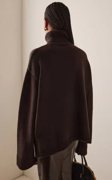 The Frankie Shop Rhea Wool-Cotton Sweater | Thumbnail 4 The Frankie Shop Rhea Wool-Cotton Sweater | Thumbnail 4