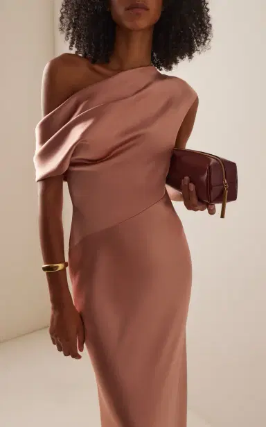 SEV Off-The-Shoulder Draped Satin Maxi Dress | Thumbnail 3 SEV Off-The-Shoulder Draped Satin Maxi Dress | Thumbnail 3