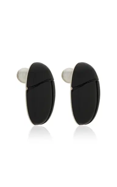 Sophie Buhai Scrab Studs Onyx | Thumbnail 3 Sophie Buhai Scrab Studs Onyx | Thumbnail 3