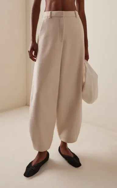 By Malene Birger Carlien Wool Barrel-Leg Trousers | Thumbnail 3 By Malene Birger Carlien Wool Barrel-Leg Trousers | Thumbnail 3