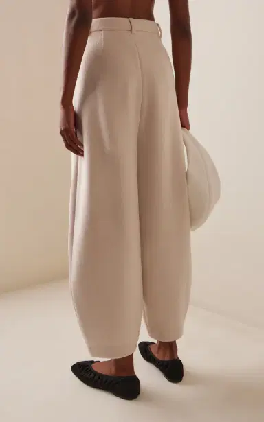 By Malene Birger Carlien Wool Barrel-Leg Trousers | Thumbnail 4 By Malene Birger Carlien Wool Barrel-Leg Trousers | Thumbnail 4