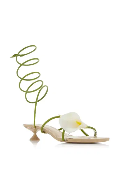 Cult Gaia Claire Leather Sandals | Thumbnail 4 Cult Gaia Claire Leather Sandals | Thumbnail 4