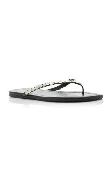 Staud Freja Embellished Leather Thong Sandals | Thumbnail 5 Staud Freja Embellished Leather Thong Sandals | Thumbnail 5