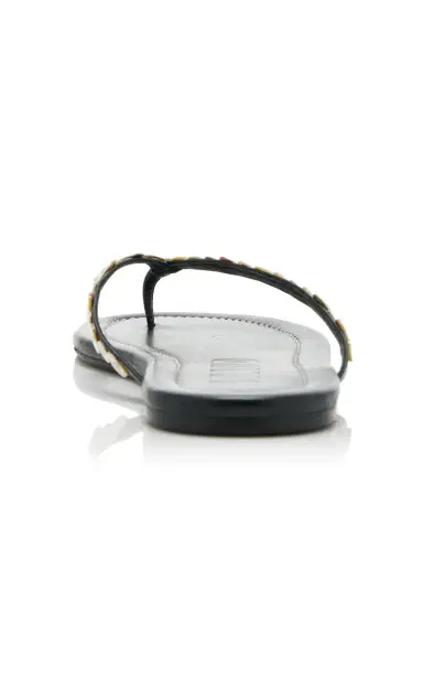 Staud Freja Embellished Leather Thong Sandals | Thumbnail 6 Staud Freja Embellished Leather Thong Sandals | Thumbnail 6