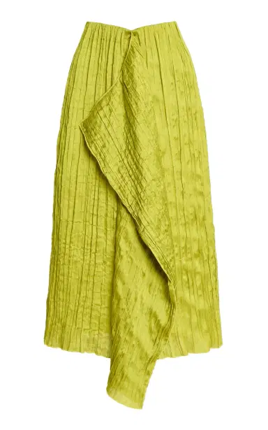 STAUD Mai Crinkled-Satin Midi Skirt | Thumbnail 4 STAUD Mai Crinkled-Satin Midi Skirt | Thumbnail 4