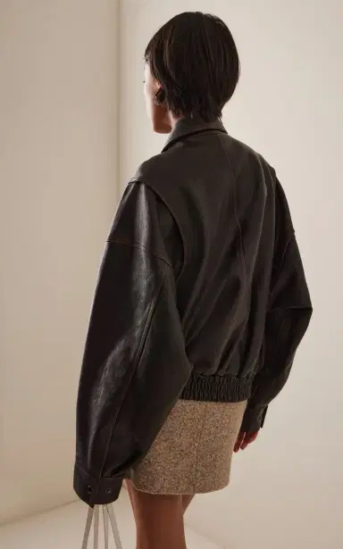 Staud Eugene Distressed Leather Jacket | Thumbnail 4 Staud Eugene Distressed Leather Jacket | Thumbnail 4