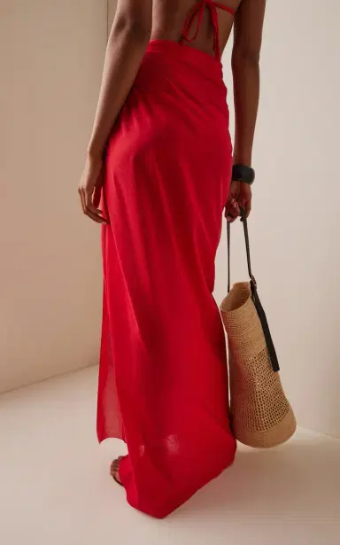 ÉTERNE Esme Cotton Maxi Sarong | Thumbnail 5 ÉTERNE Esme Cotton Maxi Sarong | Thumbnail 5