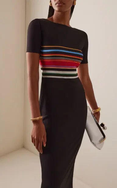 Cala de la Cruz Exclusive Alessia Striped Jersey Maxi Dress | Thumbnail 3 Cala de la Cruz Exclusive Alessia Striped Jersey Maxi Dress | Thumbnail 3