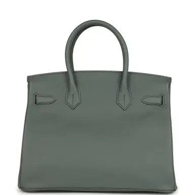 HERMÈS Hermes Birkin 30 Vert Amande Epsom Gold Hardware | Thumbnail 4 HERMÈS Hermes Birkin 30 Vert Amande Epsom Gold Hardware | Thumbnail 4
