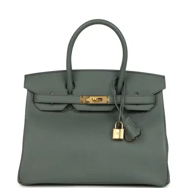 HERMÈS Hermes Birkin 30 Vert Amande Epsom Gold Hardware | Thumbnail 1 HERMÈS Hermes Birkin 30 Vert Amande Epsom Gold Hardware | Thumbnail 1