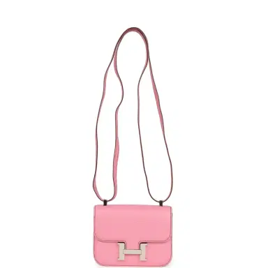 HERMÈS Pre-owned Hermes Micro Constance 14 Bubblegum Epsom Palladium Hardware | Thumbnail 6 HERMÈS Pre-owned Hermes Micro Constance 14 Bubblegum Epsom Palladium Hardware | Thumbnail 6