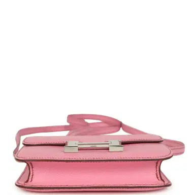 HERMÈS Pre-owned Hermes Micro Constance 14 Bubblegum Epsom Palladium Hardware | Thumbnail 7 HERMÈS Pre-owned Hermes Micro Constance 14 Bubblegum Epsom Palladium Hardware | Thumbnail 7