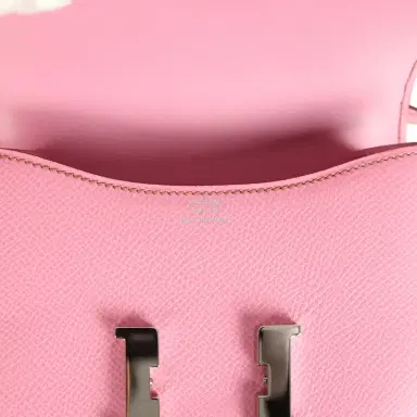 HERMÈS Pre-owned Hermes Micro Constance 14 Bubblegum Epsom Palladium Hardware | Thumbnail 8 HERMÈS Pre-owned Hermes Micro Constance 14 Bubblegum Epsom Palladium Hardware | Thumbnail 8
