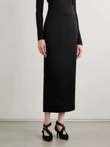 Khaite Loxley Satin-crepe Maxi Skirt | Thumbnail 3 Khaite Loxley Satin-crepe Maxi Skirt | Thumbnail 3