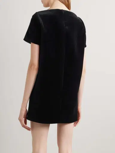 Khaite Benji Velvet Mini Dress | Thumbnail 3 Khaite Benji Velvet Mini Dress | Thumbnail 3
