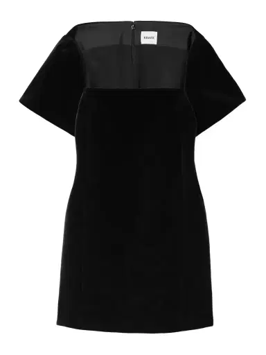 Khaite Benji Velvet Mini Dress | Thumbnail 1 Khaite Benji Velvet Mini Dress | Thumbnail 1