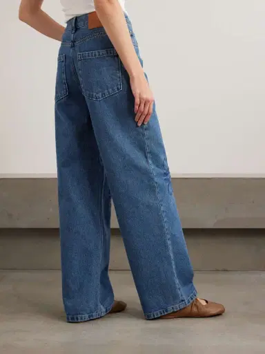 Loewe Anagram Embroidered High-rise Straight-leg Jeans | Thumbnail 4 Loewe Anagram Embroidered High-rise Straight-leg Jeans | Thumbnail 4