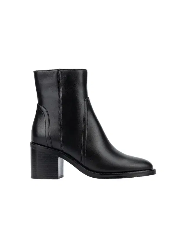 Women's Janella 70MM Leather Ankle Boots - Black Women's Janella 70MM Leather Ankle Boots - Black