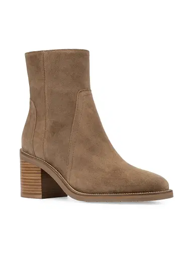 Aquatalia Women's Janela 65MM Suede Booties - Champagne - Size 11 | Thumbnail 2 Aquatalia Women's Janela 65MM Suede Booties - Champagne - Size 11 | Thumbnail 2