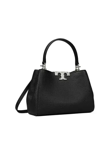 Tory Burch Women's Mini Eleanor Leather Satchel - Black | Thumbnail 2 Tory Burch Women's Mini Eleanor Leather Satchel - Black | Thumbnail 2
