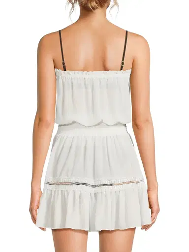 Ramy Brook Women's Natalia Eyelet Strapless Cover-Up Minidress - White | Thumbnail 5 Ramy Brook Women's Natalia Eyelet Strapless Cover-Up Minidress - White | Thumbnail 5