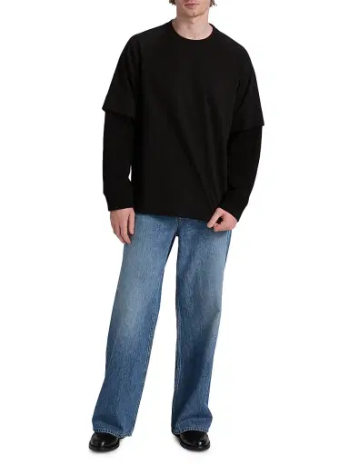 Helmut Lang Men's Double-Layer Waffle T-Shirt | Thumbnail 2 Helmut Lang Men's Double-Layer Waffle T-Shirt | Thumbnail 2