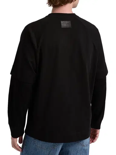 Helmut Lang Men's Double-Layer Waffle T-Shirt | Thumbnail 5 Helmut Lang Men's Double-Layer Waffle T-Shirt | Thumbnail 5