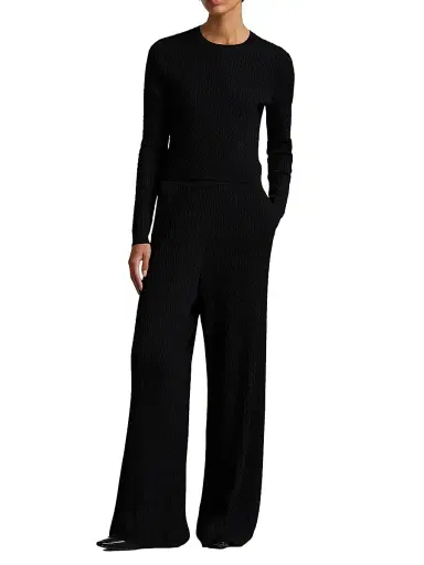 Polo Ralph Lauren Women's Cable-Knit Crewneck Sweater | Thumbnail 2 Polo Ralph Lauren Women's Cable-Knit Crewneck Sweater | Thumbnail 2