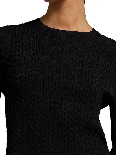 Polo Ralph Lauren Women's Cable-Knit Crewneck Sweater | Thumbnail 5 Polo Ralph Lauren Women's Cable-Knit Crewneck Sweater | Thumbnail 5