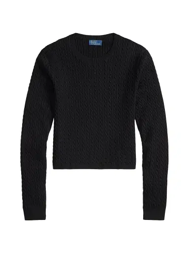 Polo Ralph Lauren Women's Cable-Knit Crewneck Sweater | Thumbnail 1 Polo Ralph Lauren Women's Cable-Knit Crewneck Sweater | Thumbnail 1
