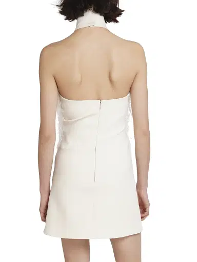 Courreges Women's Feather Mini Halterdress - Natural | Thumbnail 5 Courreges Women's Feather Mini Halterdress - Natural | Thumbnail 5