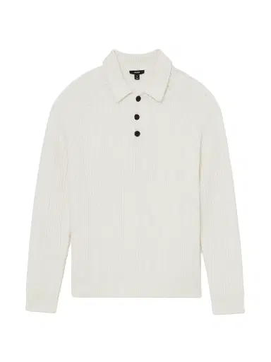 Reiss Men's Evesham Cable-Knit Sweater - Winter White - Size XXL | Thumbnail 1 Reiss Men's Evesham Cable-Knit Sweater - Winter White - Size XXL | Thumbnail 1
