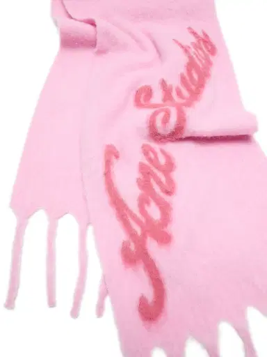 Acne Studios Men's Volly Jumbo Logo Scarf | Thumbnail 2 Acne Studios Men's Volly Jumbo Logo Scarf | Thumbnail 2