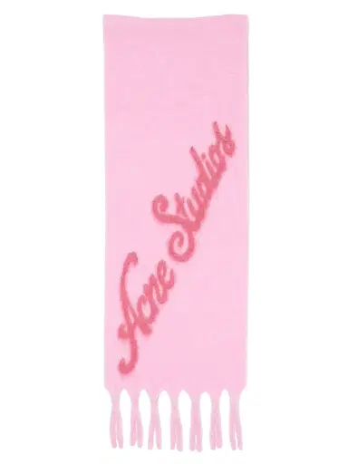 Acne Studios Men's Volly Jumbo Logo Scarf | Thumbnail 1 Acne Studios Men's Volly Jumbo Logo Scarf | Thumbnail 1