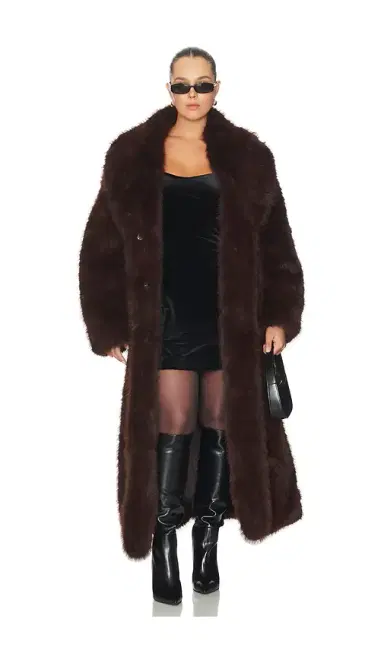AFRM Lisbon Maxi Faux Fur Coat | Thumbnail 2 AFRM Lisbon Maxi Faux Fur Coat | Thumbnail 2