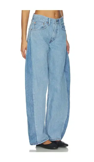 aligrace Two Tone Barrel Jeans | Thumbnail 2 aligrace Two Tone Barrel Jeans | Thumbnail 2