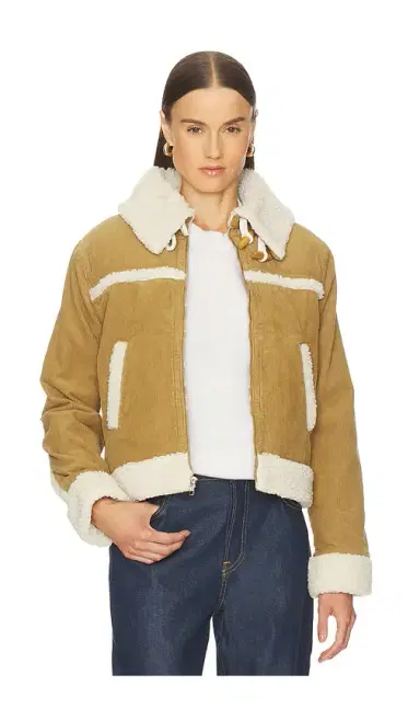 AMO Denim Betty Shearling Jacket | Thumbnail 1 AMO Denim Betty Shearling Jacket | Thumbnail 1
