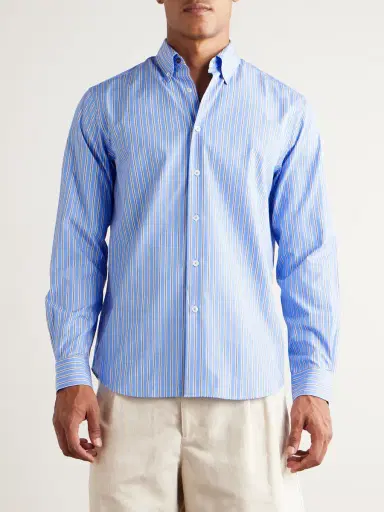 Paul Smith Striped Cotton-Poplin Shirt - Men | Thumbnail 3 Paul Smith Striped Cotton-Poplin Shirt - Men | Thumbnail 3